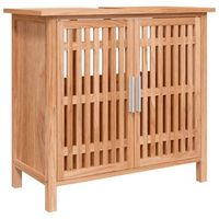 armario de almacenamiento  armario de lavabo madera maciza de nogal 66x29x615 cm