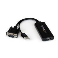 startech adaptador vga a hdmi con audio y alimentacion usb