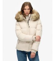 superdry para mujer w5011929a abrigo everest five baffle beige xl casual poliester reciclado sostenible