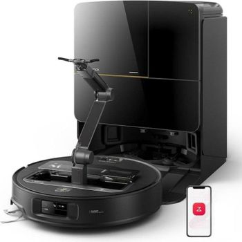 Roborock Saros Z70 Robot Aspirador Fregasuelos con Autovaciado Negro