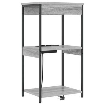 Armario De Noche Gris Sonoma 41 X 31 X 76 Cm Vidaxl