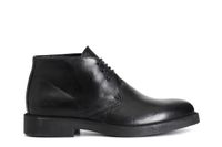 botin hombre piel con cordones black