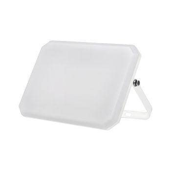 Foco Led Blanco Para Exterior, 230 V, 100 W, 4000 K, Cobertura Lechosa, 10 000 Lm, 266 X 190 X 30 Mm