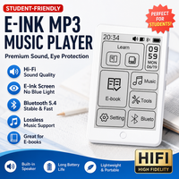 reproductor mp3 famue e-ink con soporte para tarjeta tf de hasta 192gb bluetooth lector de libros electronicos reproductor de musica con grabador de voz y radio