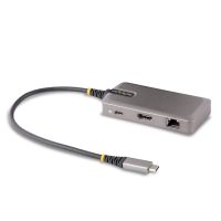 startech docking station works with chromebook usb-c a hdmi 4k60rj-45 gbehub 2x usb 30pd 100w