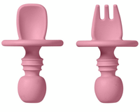 saro cubiertos antiahogo rosa 2 uds