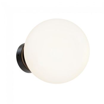 Aplique de pared basic form opal negro