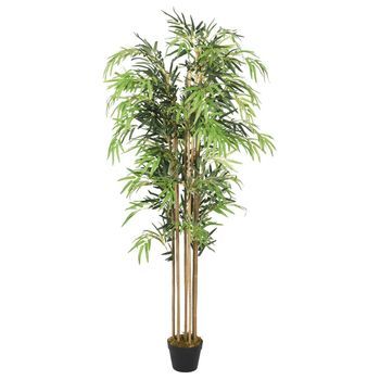 Árbol De Bambú Artificial Con 1650 Hojas Verde 180 Cm Vidaxl
