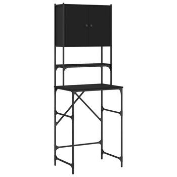 Armario De Lavadora Negro 68x48,5x194 Cm Vidaxl