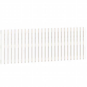 Cabecero De Cama De Pared Madera Maciza Pino Blanco 166x3x60 Cm