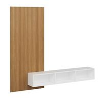 mueble de tv con panel decorado rigel