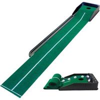alfombra de entrenamiento de golf indoor de 2m con sistema automatico de retorno de pelota