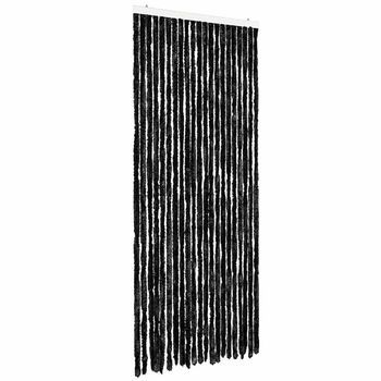 Cortina Mosquitera Gris Antracita Chenilla 90x200 Cm Vidaxl