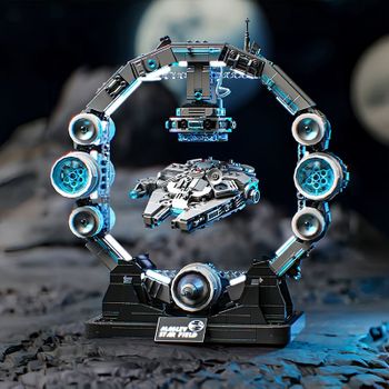 Nuevo Plan estrella, modelo de bloques de construcción, nave espacial Falcon, juegos de juguetes de construcción DIY, adorno de habitación genial, regalos de Navidad para niños y adultos