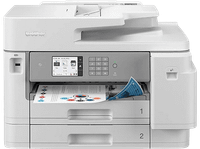 impresora multifuncion tinta - brother mfc-j5955dw impresion doble cara color formato a3 fax blanco