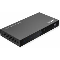 conmutador hdmi roline 3x1 4k60 con control remoto y usb