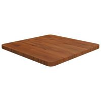 tablero de mesa cuadrada madera roble marron oscuro 50x50x25cm vidaxl