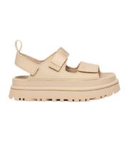 ugg para mujer 1152685 sandalias golden glow beige 41 plano 3 a 5cm velcro casual