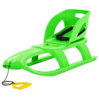 trineo con asiento polipropileno verde 1025x40x23 cm vidaxl