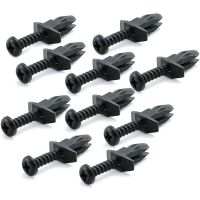 tornillo carenado m6x11mm plastico negro juego 10pc