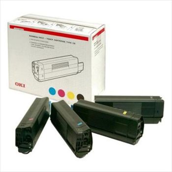 OKI 42403002 Original Rainbow Toner Pack (1x Black  Cyan  Magenta  Yellow)