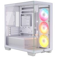 caja pc micro-atx corsair 2800x rs-r argb blanca