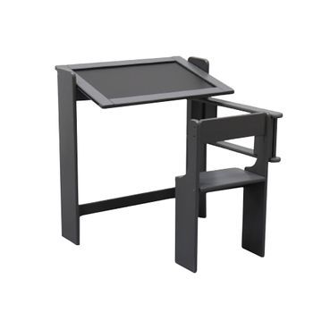 Well Home Mobiliario & Decoración Pupitre Pizarra Plegable Color Gris