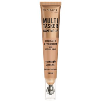 Rimmel Multi-Tasker Wake Me Up Foundation and Concealer 20ml (Various Shades) - 050 Sand