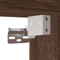 conjunto de muebles de bano color roble marron material de madera ingenierizada