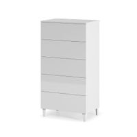 habitdesign diva comoda 5c blanco brillo - 117 x 061 x 040 ms