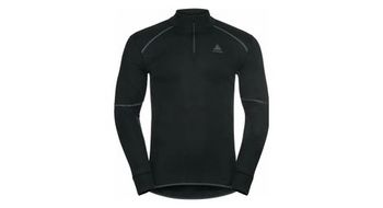 Maillot mangas largas 1 2 cremallera odlo active x warm eco negro