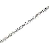silver 2mm wide micro belcher chain - 24in - f9535