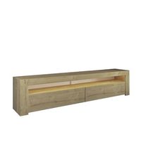 soporte de tv de madera bati - 150 x 36 x 46 cm - beige