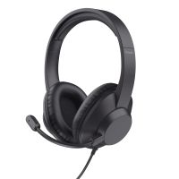 auriculares trust ayda max con cable jack 35 para oficina con microfono y diadema ajustable negros