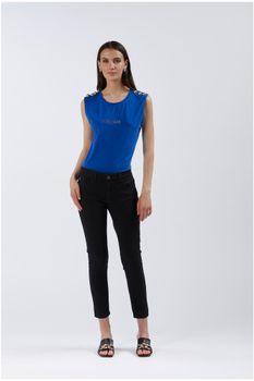 vaqueros denim skinny en tela bull denim black