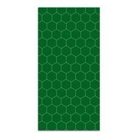alfombra vinilica verde 120x160cm mosaico hexagonos