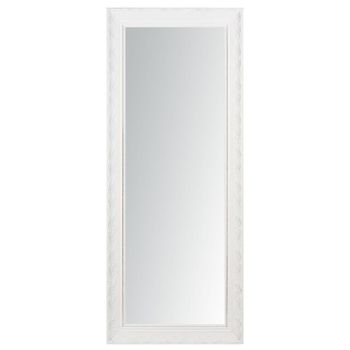 Espejo rectangular de madera de paulonia blanca