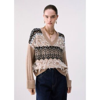Liu Jo Jersey Punto jacquard con bordados joya para mujer