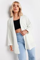 yours blazer blanco textura mujer curvy y tallas grandes yours