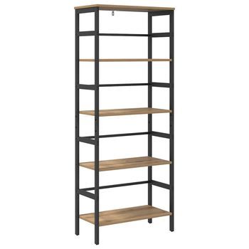Estante De Libros 4 Niveles 60 X 29,5 X 149 Cm Roble Artisan Vidaxl