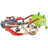 juego de bloques de construccion de ferrocarril 80x50x14 cm