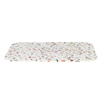 Tablero de vidrio templado efecto terrazo de 70 cm