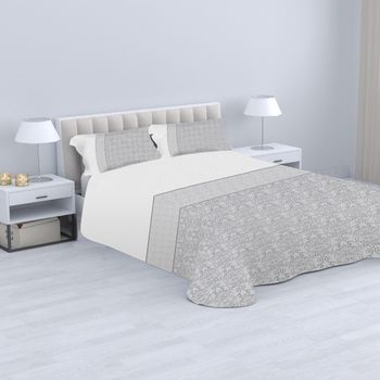 HOMESOL - Colcha boutique reversible sin cojines .ideal para primavera y verano 100% poliester / Colcha Bouti /termosellado/para verano y entretiempo /primavera verano  /Reversible