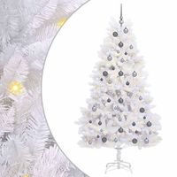 arbol de navidad artificial 106 x 106 x 210 cm pvc y metal vidaxl