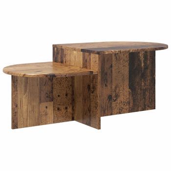 Mesa De Café - Mesa De Centro - Mesa Baja Madera Envejecida 100 X 50 X 40 Cm