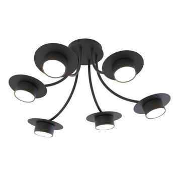 Lámpara de techo daxi negro (6 luces)