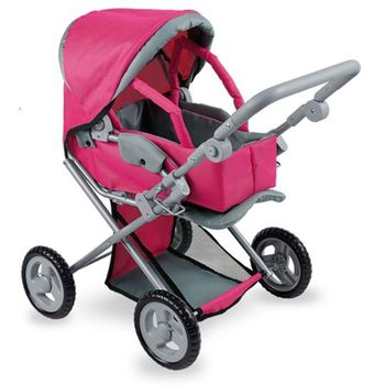 Carro de muñeca. Cochecito 8166 -2 de muñecas con portabebés.  REGALO +1 traje de muñeca o portabebés - elige tú regalo. Carrito  Incluye capota. Plegable y fácil de montar. Calidad al mejor precio.
