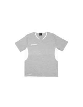 Camiseta de Baloncesto Spalding Shooting Hombre Gris Mélange/Blanco