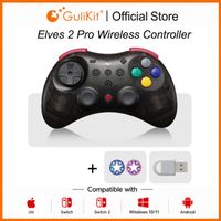 controlador de juegos inalambrico gulikit elves 2 pro para switch 2 windows hall joysticks con mando de 1000 hz para ios y android