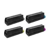 original multipack oki c5400 printer toner cartridges 4 pack -42127408